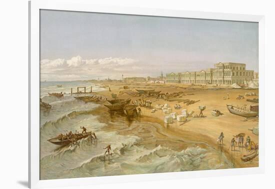 Madras, from 'India Ancient and Modern', 1867 (Colour Litho)-William 'Crimea' Simpson-Framed Giclee Print