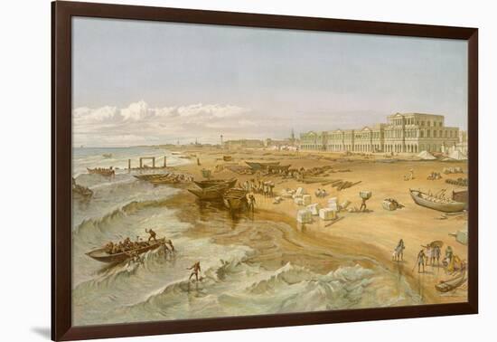 Madras, from 'India Ancient and Modern', 1867 (Colour Litho)-William 'Crimea' Simpson-Framed Giclee Print