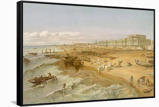 Madras, from 'India Ancient and Modern', 1867 (Colour Litho)-William 'Crimea' Simpson-Framed Stretched Canvas