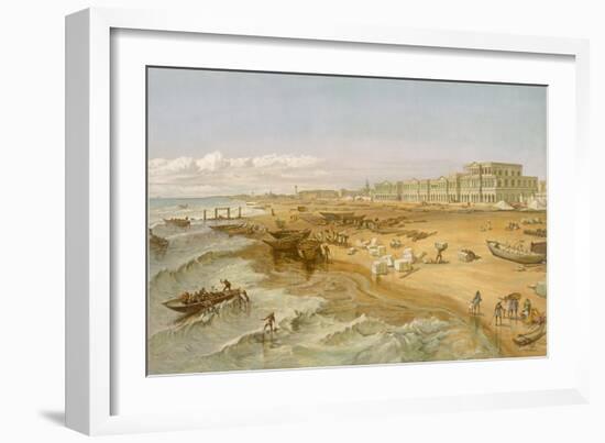 Madras, from 'India Ancient and Modern', 1867 (Colour Litho)-William 'Crimea' Simpson-Framed Giclee Print