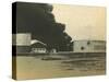 Madras Fuel Tanks on Fire, WWI-null-Stretched Canvas