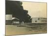 Madras Fuel Tanks on Fire, WWI-null-Mounted Photographic Print