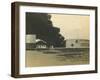 Madras Fuel Tanks on Fire, WWI-null-Framed Photographic Print