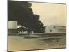 Madras Fuel Tanks on Fire, WWI-null-Mounted Photographic Print