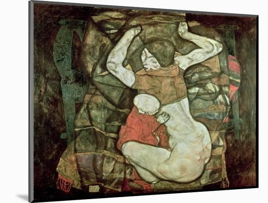 Madre Cieca-Egon Schiele-Mounted Giclee Print