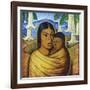 Madre Con Ibida-Alfredo Ramos Martinez-Framed Art Print