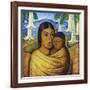 Madre Con Ibida-Alfredo Ramos Martinez-Framed Art Print