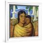 Madre Con Ibida-Alfredo Ramos Martinez-Framed Art Print