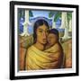 Madre Con Ibida-Alfredo Ramos Martinez-Framed Art Print