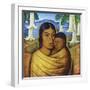 Madre Con Ibida-Alfredo Ramos Martinez-Framed Art Print