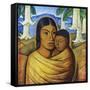 Madre Con Ibida-Alfredo Ramos Martinez-Framed Stretched Canvas