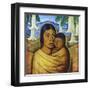 Madre Con Ibida-Alfredo Ramos Martinez-Framed Art Print