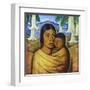 Madre Con Ibida-Alfredo Ramos Martinez-Framed Art Print