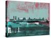 Madrid Abstract Skyline-Emma Moore-Stretched Canvas