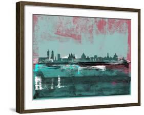 Madrid Abstract Skyline-Emma Moore-Framed Art Print