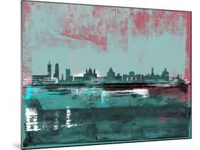 Madrid Abstract Skyline-Emma Moore-Mounted Art Print