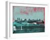 Madrid Abstract Skyline-Emma Moore-Framed Art Print