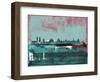 Madrid Abstract Skyline-Emma Moore-Framed Art Print