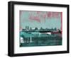 Madrid Abstract Skyline-Emma Moore-Framed Art Print