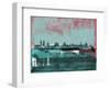 Madrid Abstract Skyline-Emma Moore-Framed Art Print