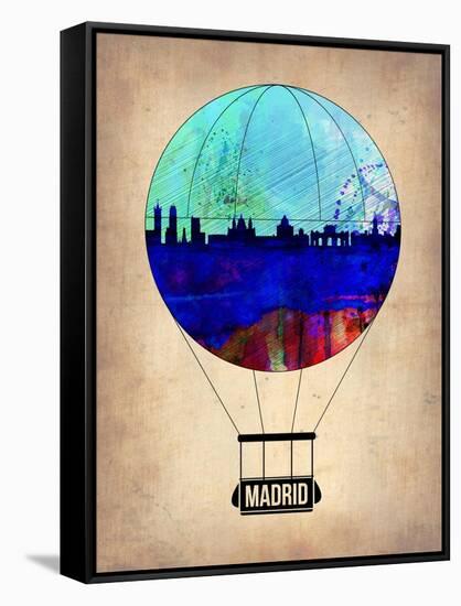 Madrid Air Balloon-NaxArt-Framed Stretched Canvas