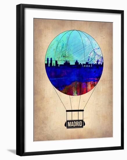 Madrid Air Balloon-NaxArt-Framed Art Print