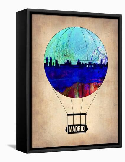 Madrid Air Balloon-NaxArt-Framed Stretched Canvas