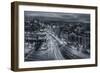 Madrid City Lights-Javier De La-Framed Art Print