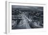 Madrid City Lights-Javier De La-Framed Art Print