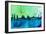 Madrid City Skyline-NaxArt-Framed Art Print