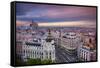 Madrid. Cityscape Image of Madrid, Spain during Sunset.-Rudy Balasko-Framed Stretched Canvas