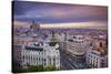 Madrid. Cityscape Image of Madrid, Spain during Sunset.-Rudy Balasko-Stretched Canvas