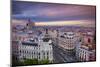 Madrid. Cityscape Image of Madrid, Spain during Sunset.-Rudy Balasko-Mounted Photographic Print