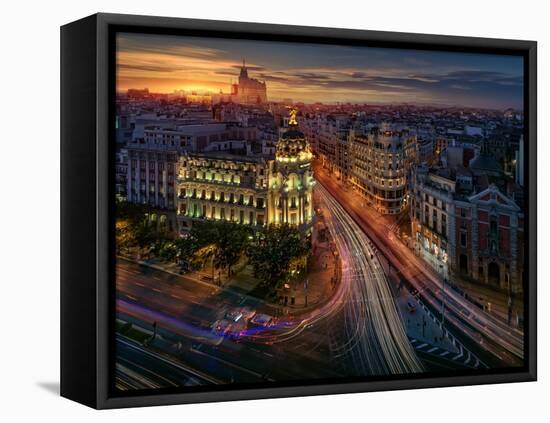 Madrid Metropolis.-Juan Pablo de-Framed Stretched Canvas