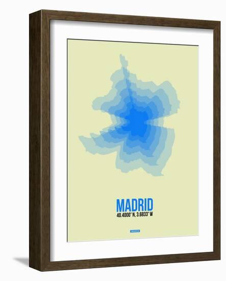 Madrid Radiant Map 1-NaxArt-Framed Art Print