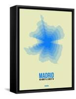 Madrid Radiant Map 1-NaxArt-Framed Stretched Canvas