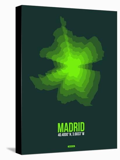 Madrid Radiant Map 2-NaxArt-Stretched Canvas