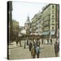 Madrid (Spain), Alcalá Street and the Church of Las Calatravas, Circa 1885-1890-Leon, Levy et Fils-Stretched Canvas