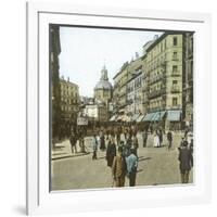 Madrid (Spain), Alcalá Street and the Church of Las Calatravas, Circa 1885-1890-Leon, Levy et Fils-Framed Photographic Print