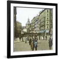 Madrid (Spain), Alcalá Street and the Church of Las Calatravas, Circa 1885-1890-Leon, Levy et Fils-Framed Photographic Print
