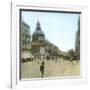 Madrid (Spain), Alcalá Street and the Church of Las Calatravas, Circa 1885-1890-Leon, Levy et Fils-Framed Photographic Print