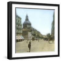 Madrid (Spain), Alcalá Street and the Church of Las Calatravas, Circa 1885-1890-Leon, Levy et Fils-Framed Photographic Print