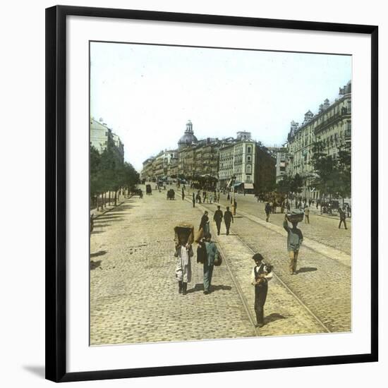 Madrid (Spain), Alcantara Street, Circa 1885-1890-Leon, Levy et Fils-Framed Photographic Print