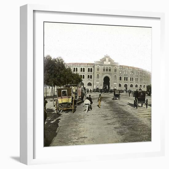 Madrid (Spain), Amphitheatre, Circa 1885-1890-Leon, Levy et Fils-Framed Photographic Print