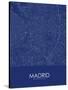 Madrid, Spain Blue Map-null-Stretched Canvas