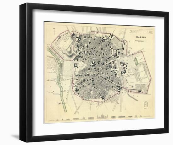 Madrid, Spain, c.1831-null-Framed Art Print