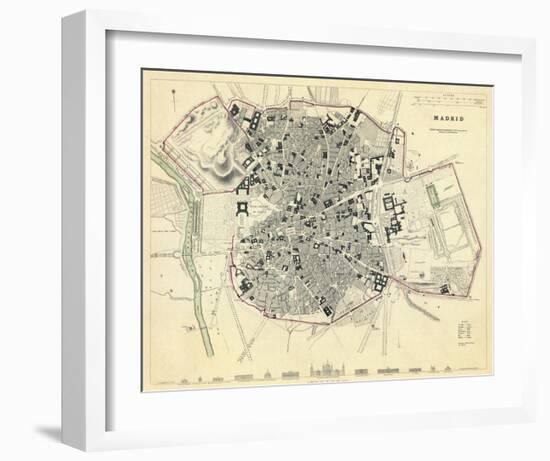 Madrid, Spain, c.1831-null-Framed Art Print