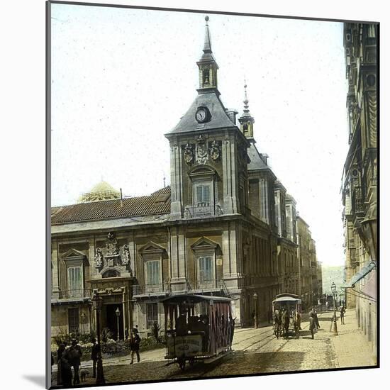Madrid (Spain), City Hall (Ayuntamiento, XVIIth Century), Circa 1885-1890-Leon, Levy et Fils-Mounted Photographic Print