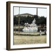 Madrid (Spain), Cybèle's Fountain, Fuente De La Cibeles-Leon, Levy et Fils-Framed Photographic Print