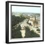 Madrid (Spain), Deep View of the Street and the Alcalá Gate, Circa 1885-1890-Leon, Levy et Fils-Framed Photographic Print
